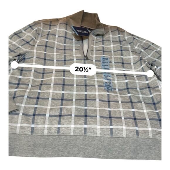Men’s Large Nautica Long Sleeve, 1/4 Zip Pullover MSRP $79.50 - Picture 5 of 8